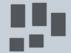 framed pictures Modello 3D