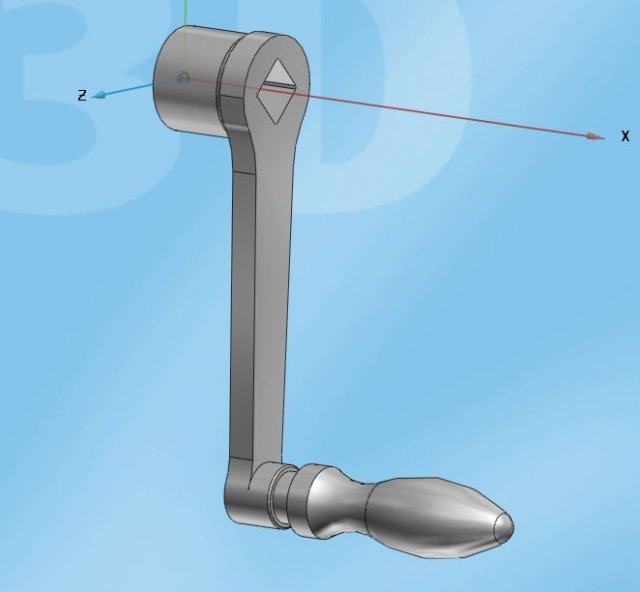 rotation handle 3Dモデル .c4d .max .obj .3ds .fbx .stl .blend 