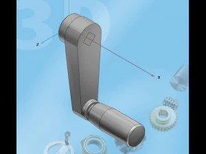 basit d&ouml;nd&uuml;rme kolu 3D Model