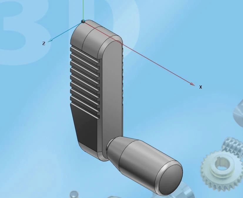 スタイルハンドル 3Dモデル .c4d .max .obj .3ds .fbx .stl .blend 