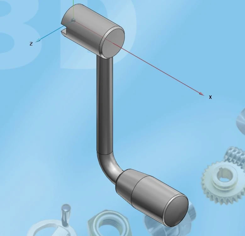 rod handle 3D Model .c4d .max .obj .3ds .fbx .stl .blend 