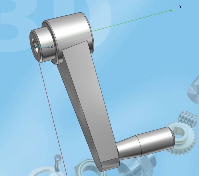 needle rotation handle Modello 3D .c4d .max .obj .3ds .fbx .stl .blend 