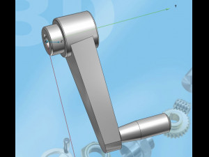 needle rotation handle 3D Model