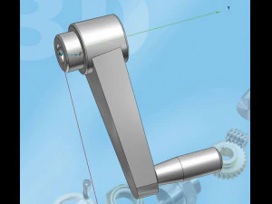 Nadeldrehgriff 3D Modell