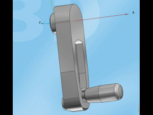 compound rotational handle Modello 3D