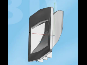 poign&eacute;e &agrave; fente Modèle 3D