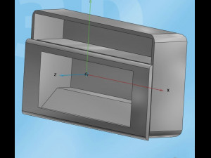 narrow locking handle Modello 3D