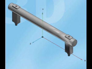 threaded door knob Modelo 3D