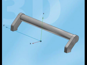 eğimli kapı kolu 3D Model