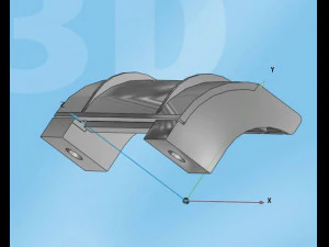ma&ccedil;aneta da porta em forma Modelo 3D