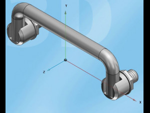 threaded joint door knob 3Dモデル