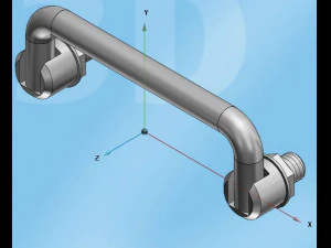 dişli bağlantı kapı kolu 3D Model