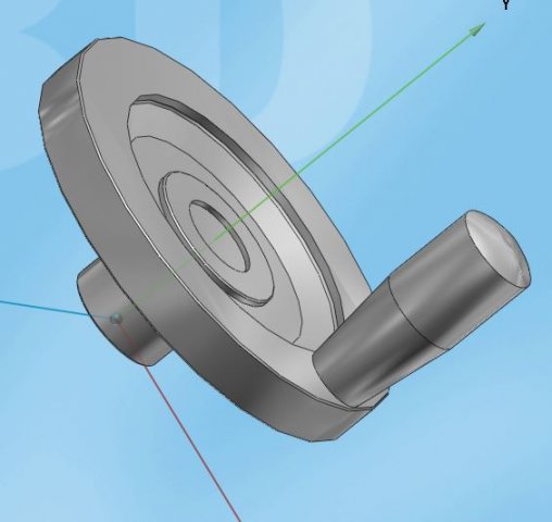 needle hand wheel 3D 모델 .c4d .max .obj .3ds .fbx .stl .blend 