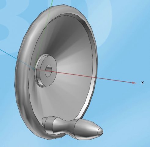 shaft hand wheel Modelo 3D .c4d .max .obj .3ds .fbx .stl .blend 