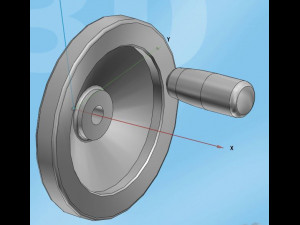 plain shaft hand wheel 3D 모델