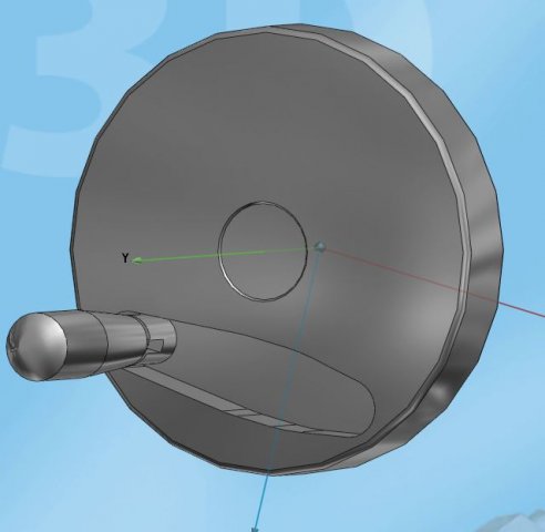 closed join hand wheel 3D Model .c4d .max .obj .3ds .fbx .stl .blend