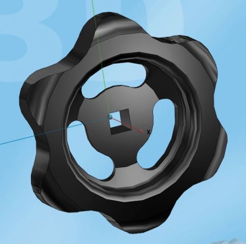 profile hand wheel Modello 3D .c4d .max .obj .3ds .fbx .stl .blend 