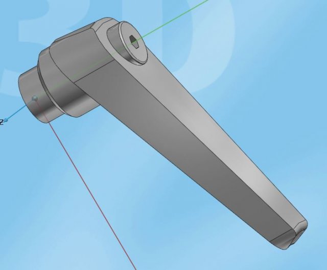 simple handle 3D-Modell .c4d .max .obj .3ds .fbx .stl .blend 