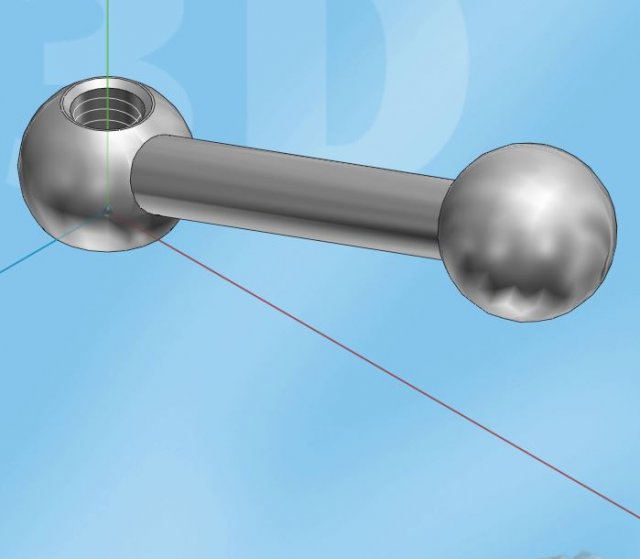 simple knob 3D Модель .c4d .max .obj .3ds .fbx .stl .blend 