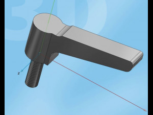 screw handle 3D मॉडल