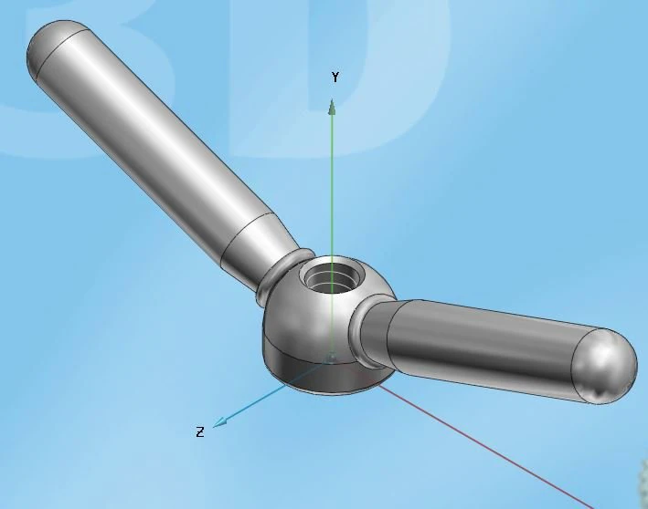 double handle 3D Model .c4d .max .obj .3ds .fbx .stl .blend 