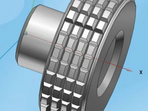 rough wheel 3D Model