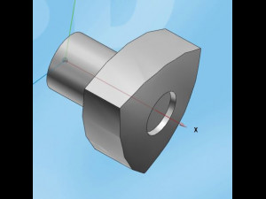 triangular shaft knob 3D Model