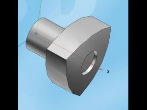 triangular shaft knob 3D Model