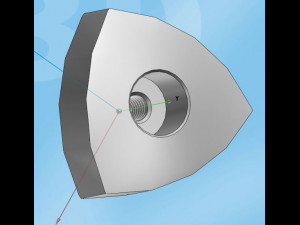 triangular knob 3D Model