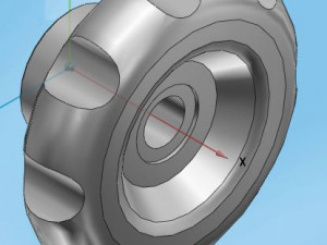 simple pin knob Model 3D