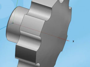 octagonal shaft knob 3D Model