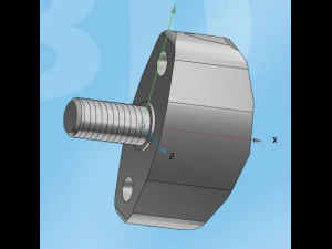 screw knob 3D Model