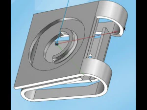 short screw clip 3D Model