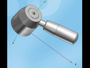 One hand knob 3D Model