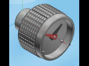 protected pressure gauge 3D Model