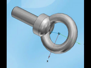 long screw anchor 3D Model