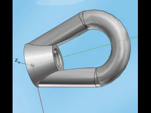 &acirc;ncora de perfil Modelo 3D