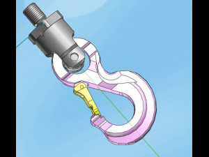 screw panel hook Modelo 3D