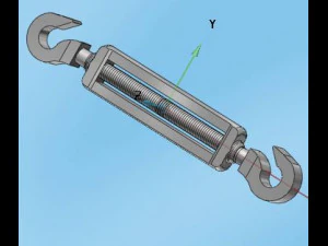 crochet de serrage de corde Modèle 3D