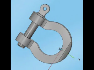 anneau de forme boulonn&eacute; Modèle 3D