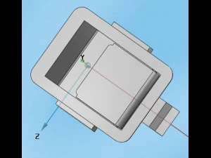 door panel handle 3D Model