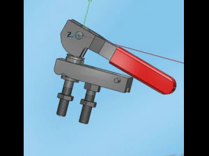 clamping screw handle 3D Model