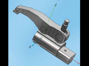 front clamping device 3D Model