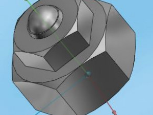 ball distant nut 3D 模型