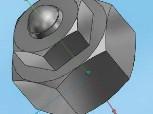 ball distant nut 3D Model