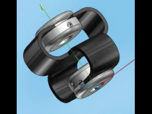 accouplement &eacute;lastique Modèle 3D