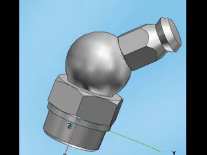 angle grease nipple 3D Model
