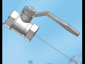 ball valve 3D 모델