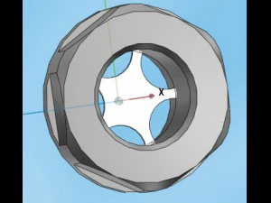 fen&ecirc;tre de niveau 2 Modèle 3D