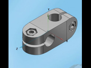 shaft bracket 3D 모델
